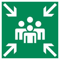 Panneau POINT DE RASSEMBLEMENT