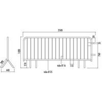 BARRIERE ECOBAR 18 BARREAUX LG 2500 REF. 200070