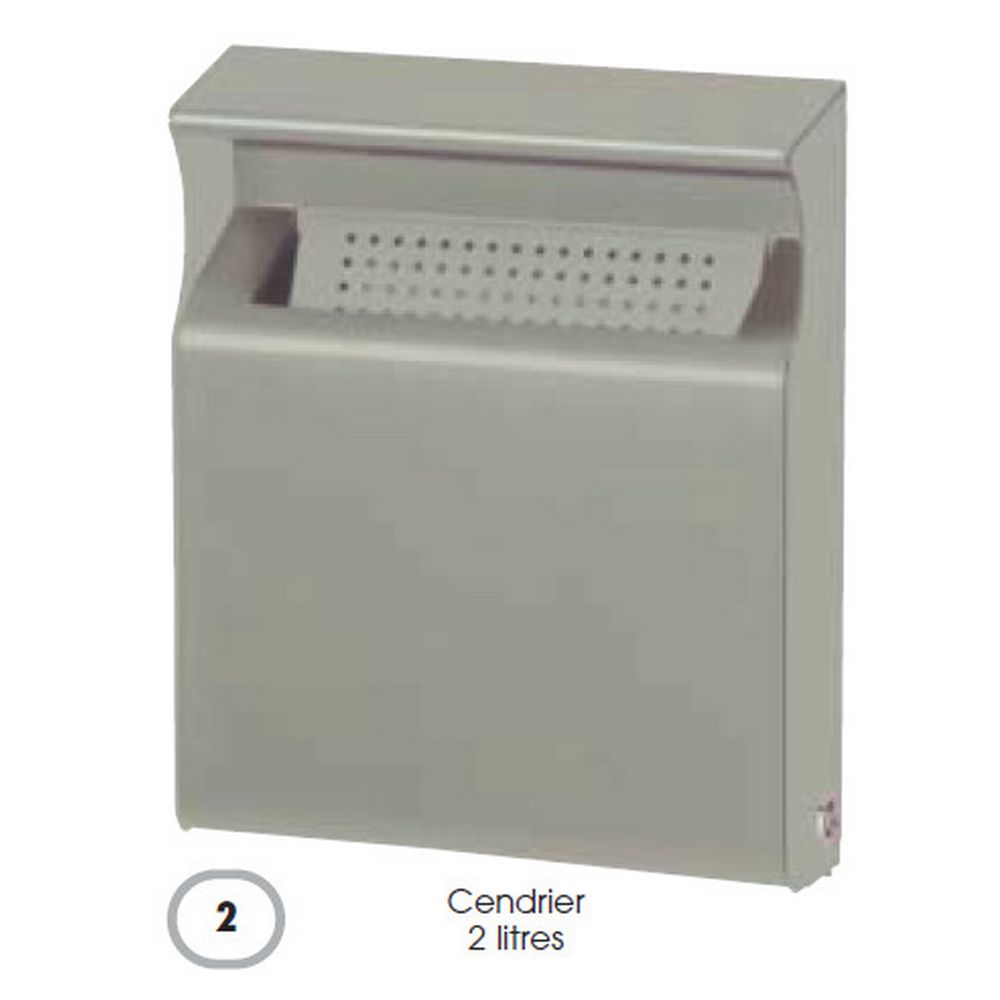 CENDRIER 2L KOPA MURAL GRIS RAL 9022