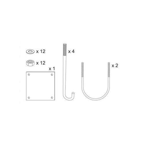 KIT DE POSE POUR BARRIERE TOURNANTE REF. 202613 KIT DE POSE POUR BARRIERE TOURNANTE REF. 202613